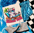 Beach Bum Skull PNG Toddler Girl Digital Design Toddler Girl Sublimation Design