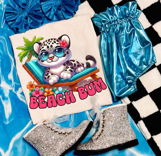 Beach Bum Skull PNG Toddler Girl Digital Design Toddler Girl Sublimation Design