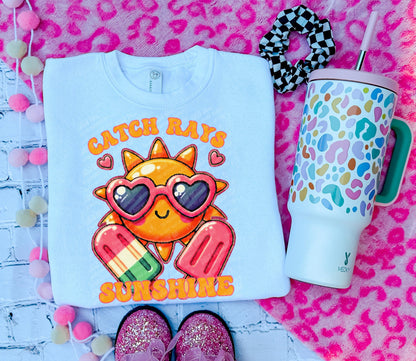 Catch Rays PNG Summer Digital Download Kids Sublimation