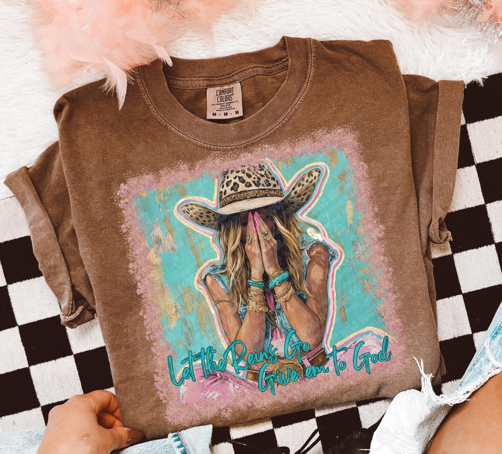 Let the Reins Go PNG Give it to God Digital Design Faith Sublimation Design