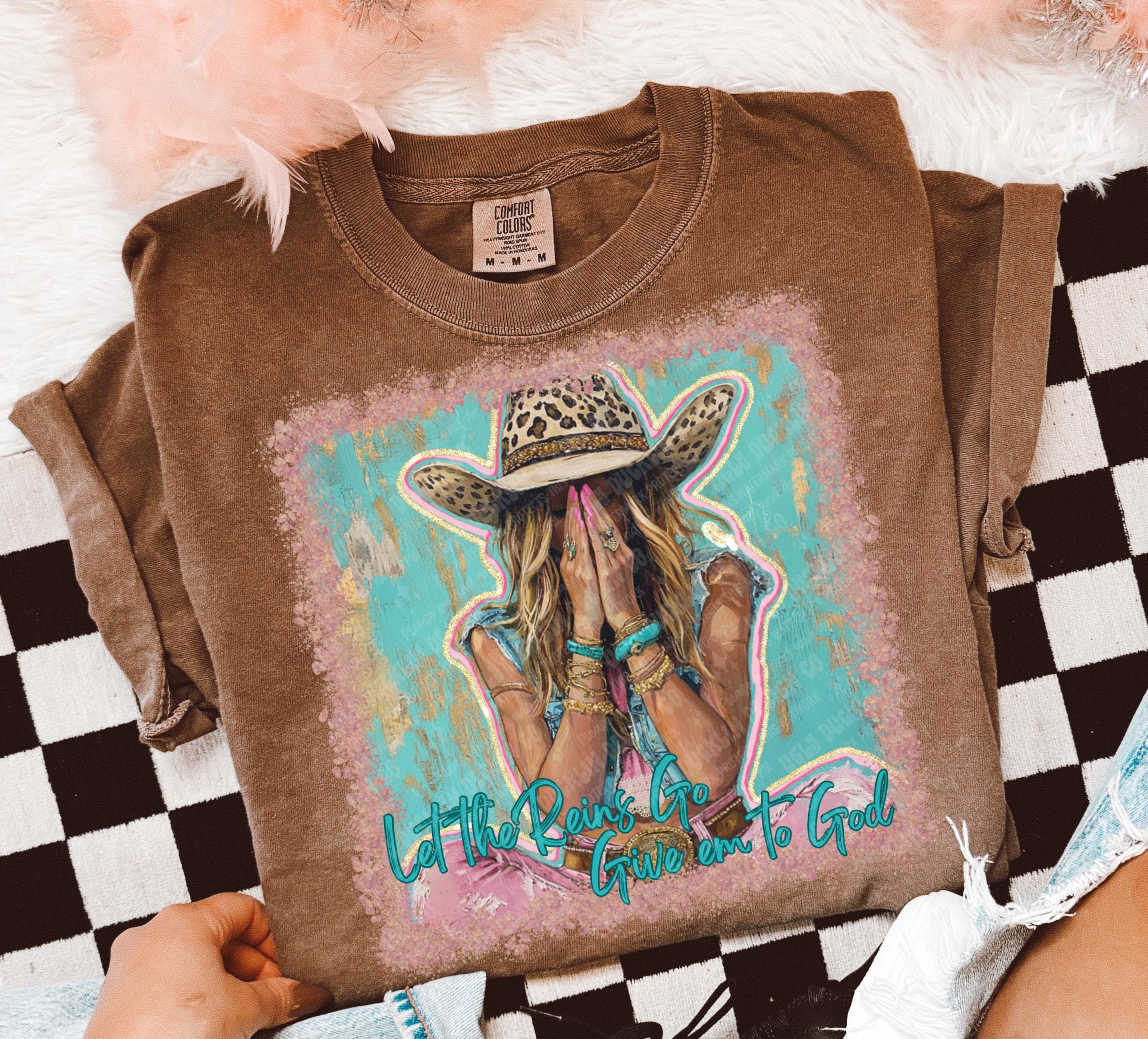Let the Reins Go PNG Give it to God Digital Design Faith Sublimation Design