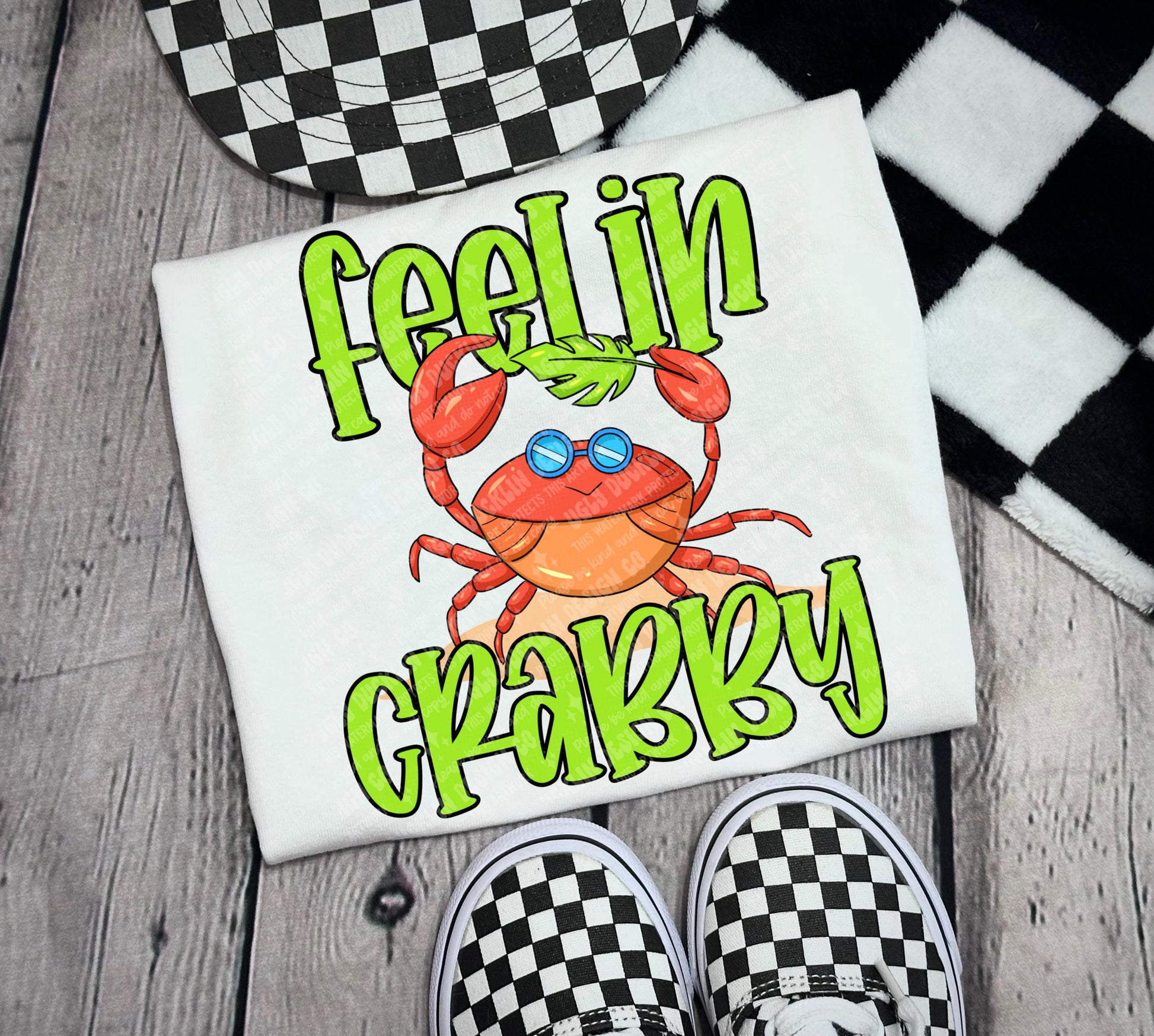 Feelin Crabby PNG Beach Digital Download Boys Sublimation