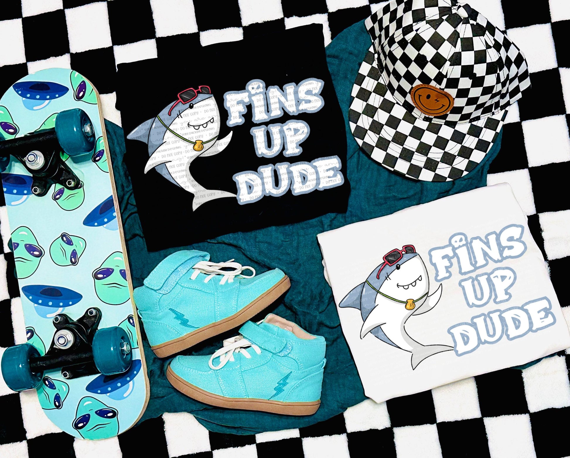 Shark PNG Toddler Boy Digital Design Beach Sublimation Design