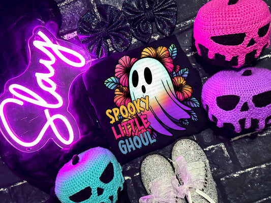 Spooky Little Ghoul PNG Halloween Digital Download Ghost Sublimation