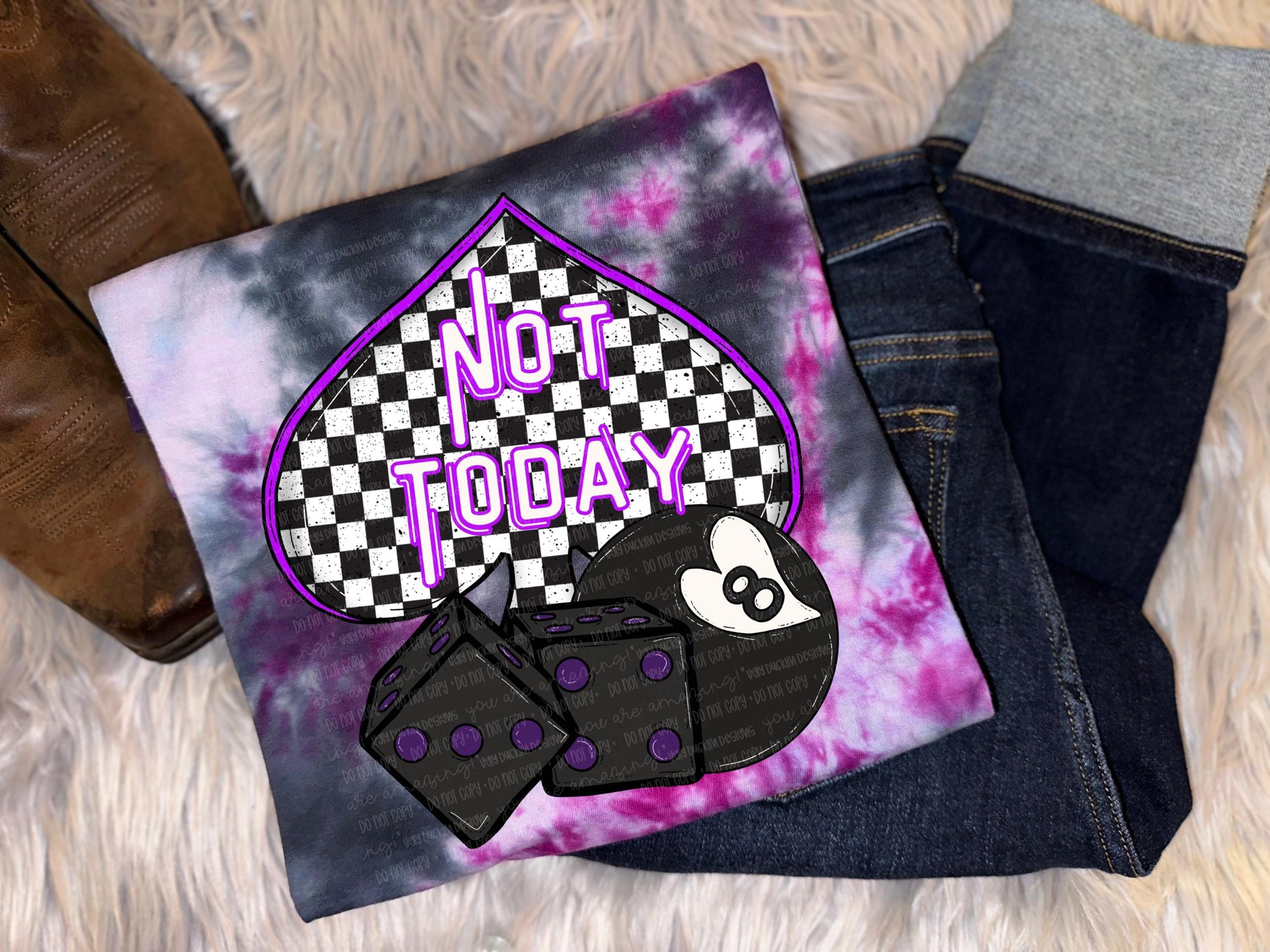 Not Today PNG Snarky Digital Download Trendy Sublimation
