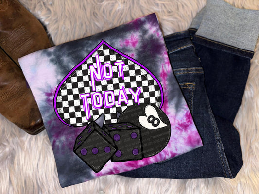 Not Today PNG Snarky Digital Download Trendy Sublimation