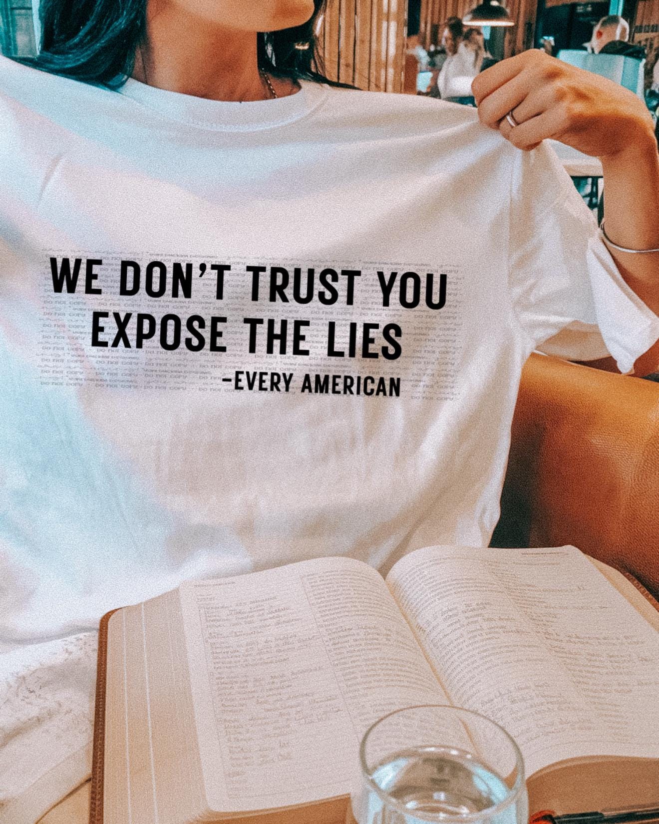Expose the Lies PNG Unity Digital Design Government Sublimation Design
