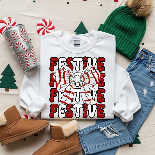 Christmas Bow PNG Festive Digital Design Christmas Sublimation Design