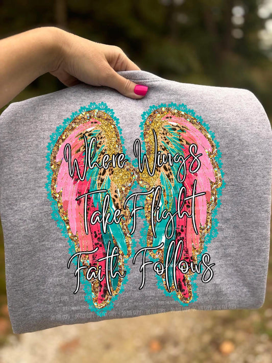 Where Wings Take Flight PNG Give it to God Digital Design Faith Sublimation Design