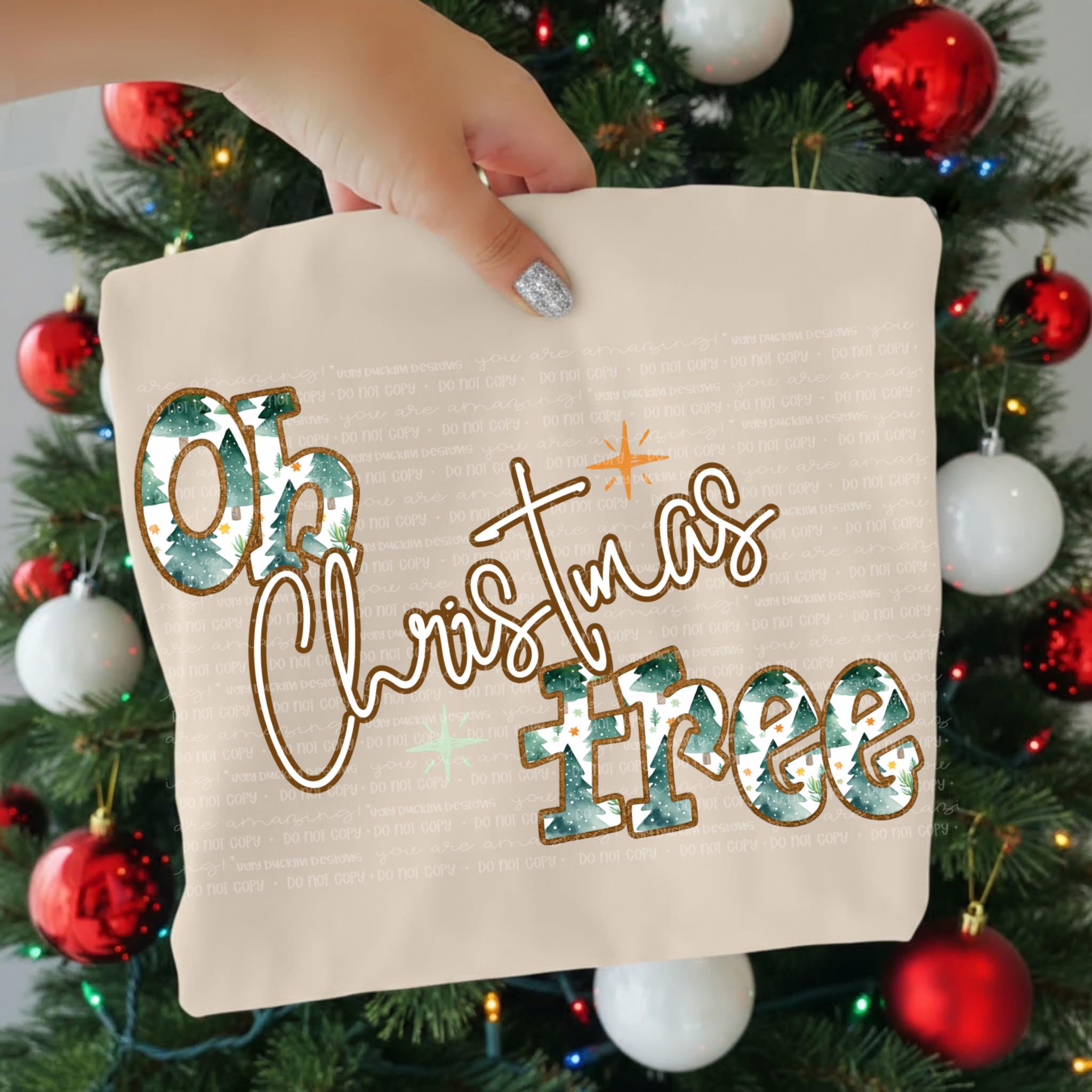 Christmas Tree PNG Christmas Digital Design Winter Sublimation Design