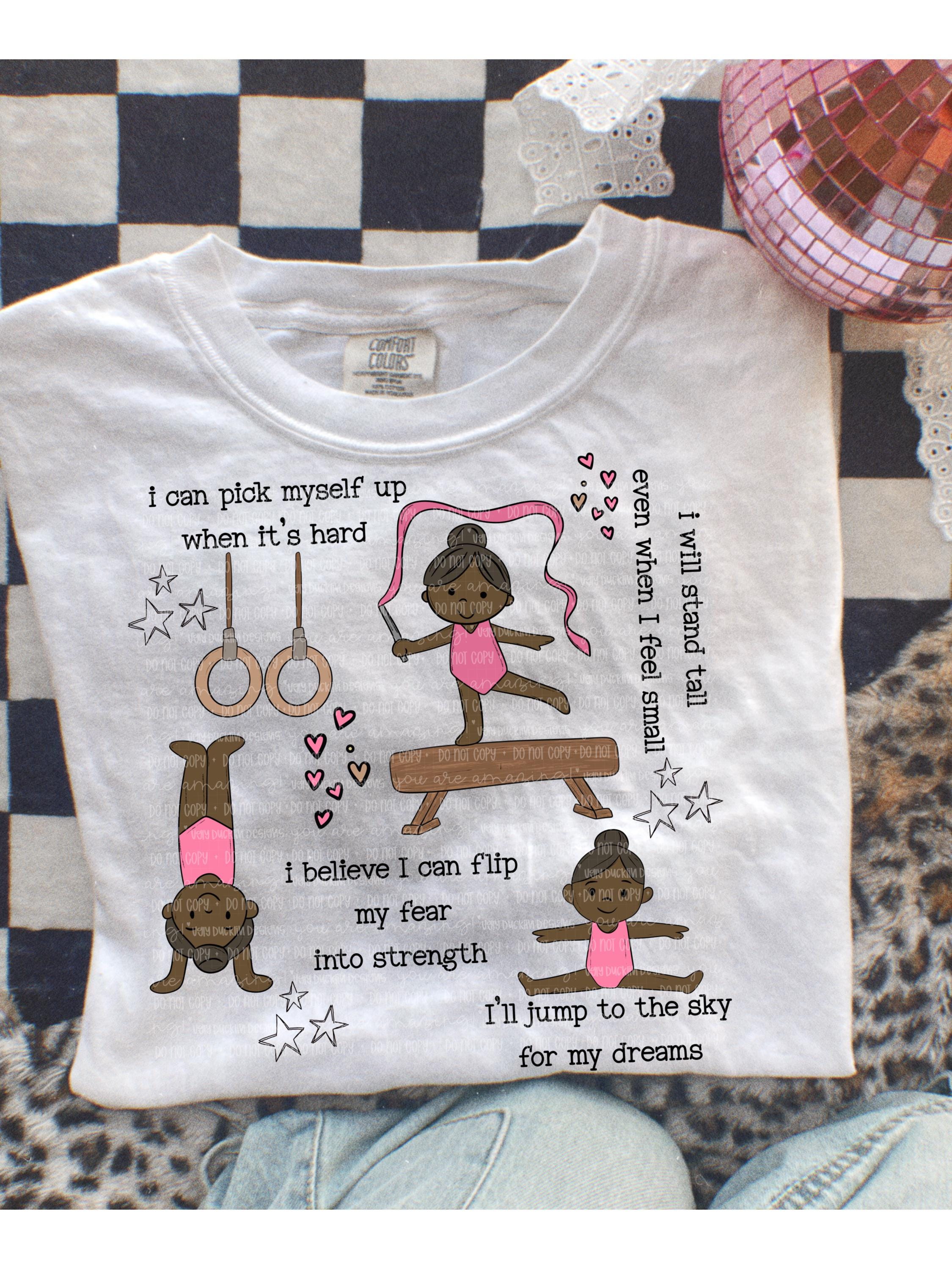 Gymnastics PNG Gymnastics Affirmations Digital Download Gymnast Sublimation