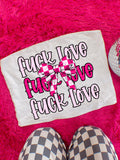 F*ck Love PNG Valentines Digital Design anti valentines Sublimation Design