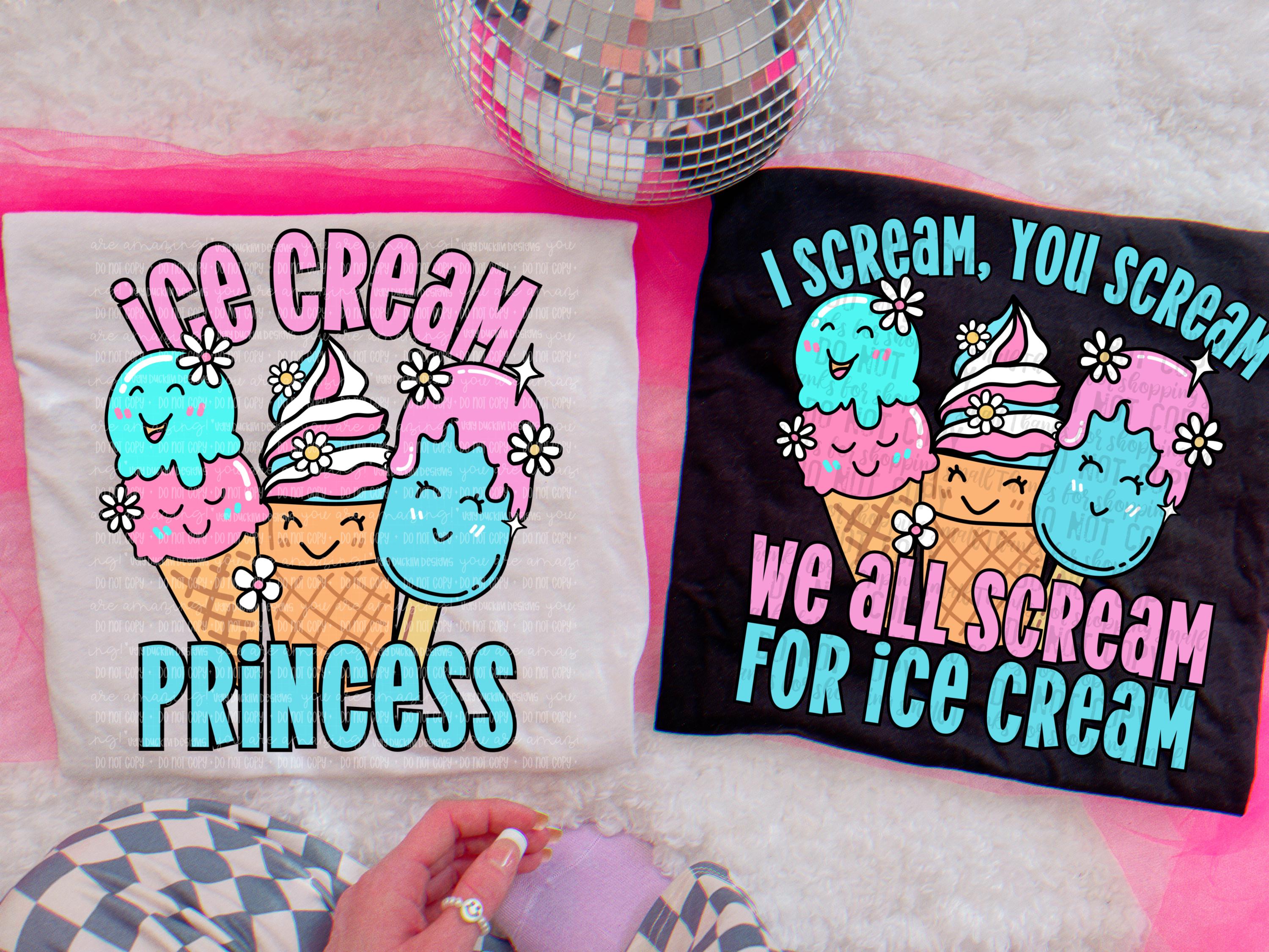 Ice Cream PNG Summer Digital Download Kids Sublimation
