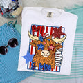Fourth of July PNG Cow digital download Red White and Blue design