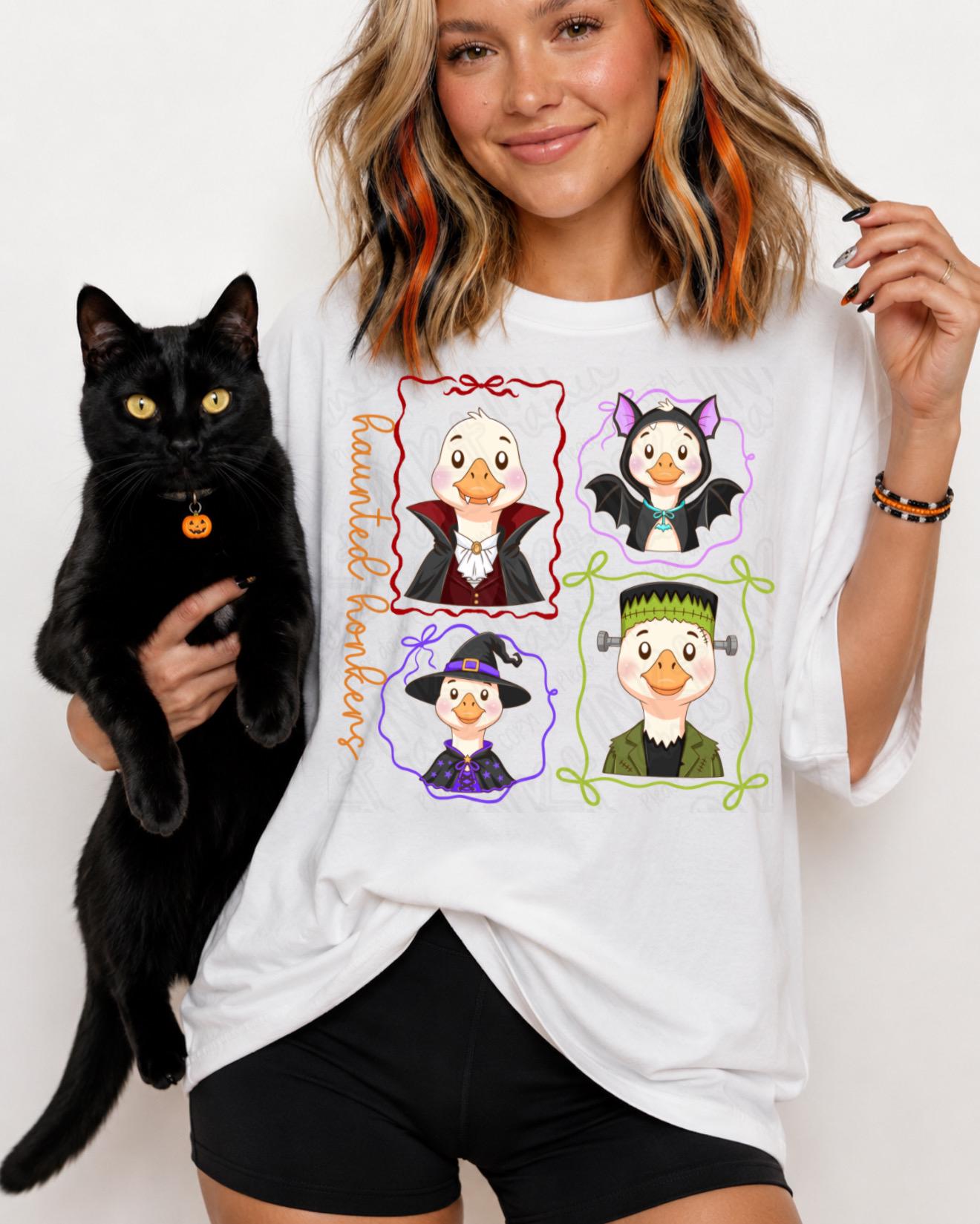 Halloween Goose PNG Coquette Design